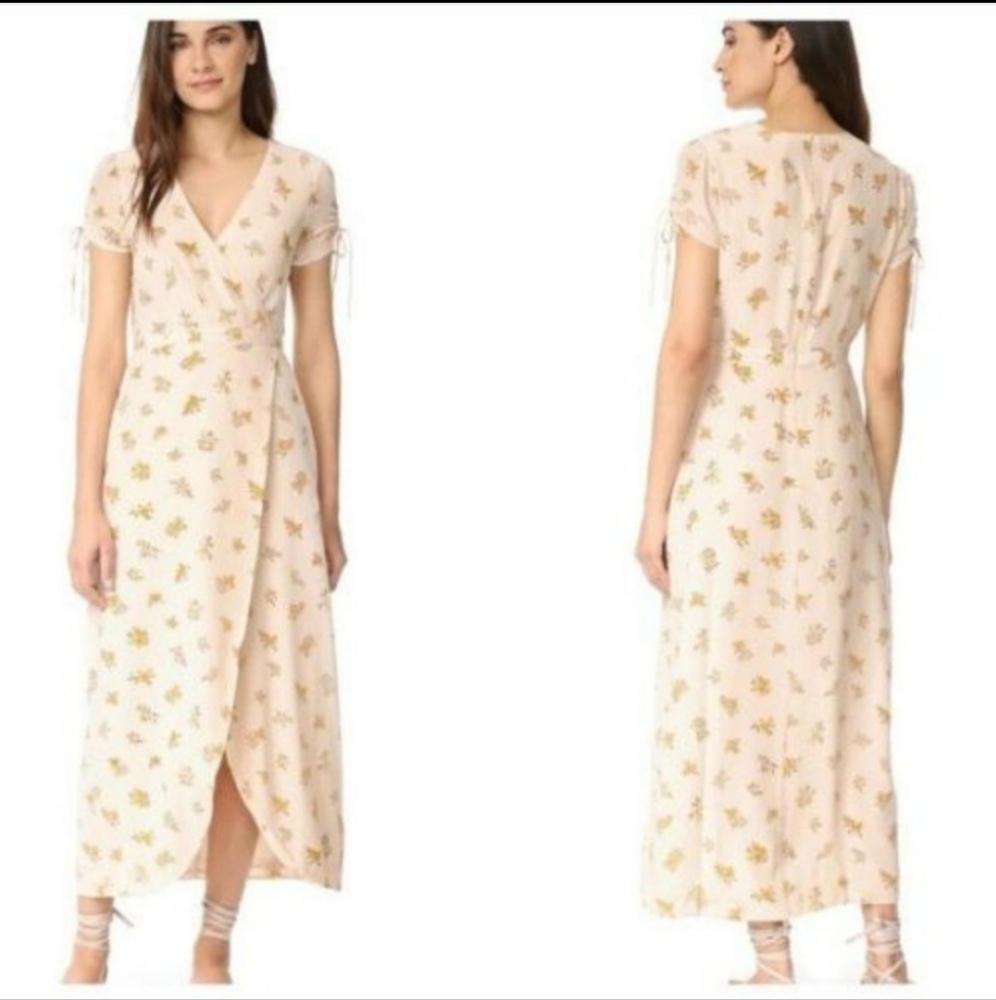 NWT Madewell Field Bouquet Floral Silk Dress Womens Size 2